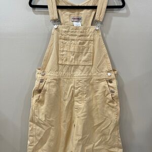 VTG LONDONJEAN Cream Denim Overalls
